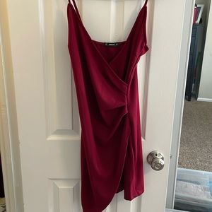 Shein red dress